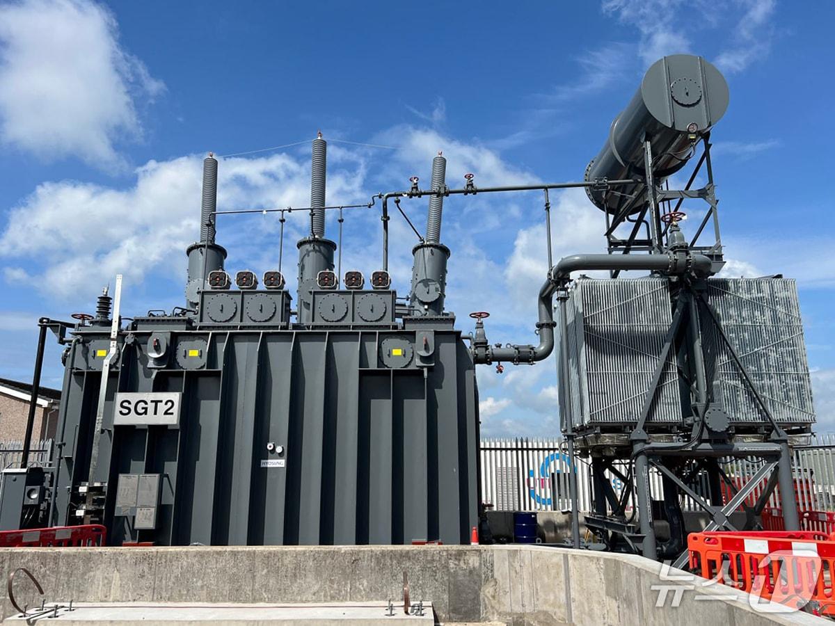 본문 이미지 - 효성중공업이 2023년 스코틀랜드에 공급한 초고압변압기 자료사진(효성중공업 제공)