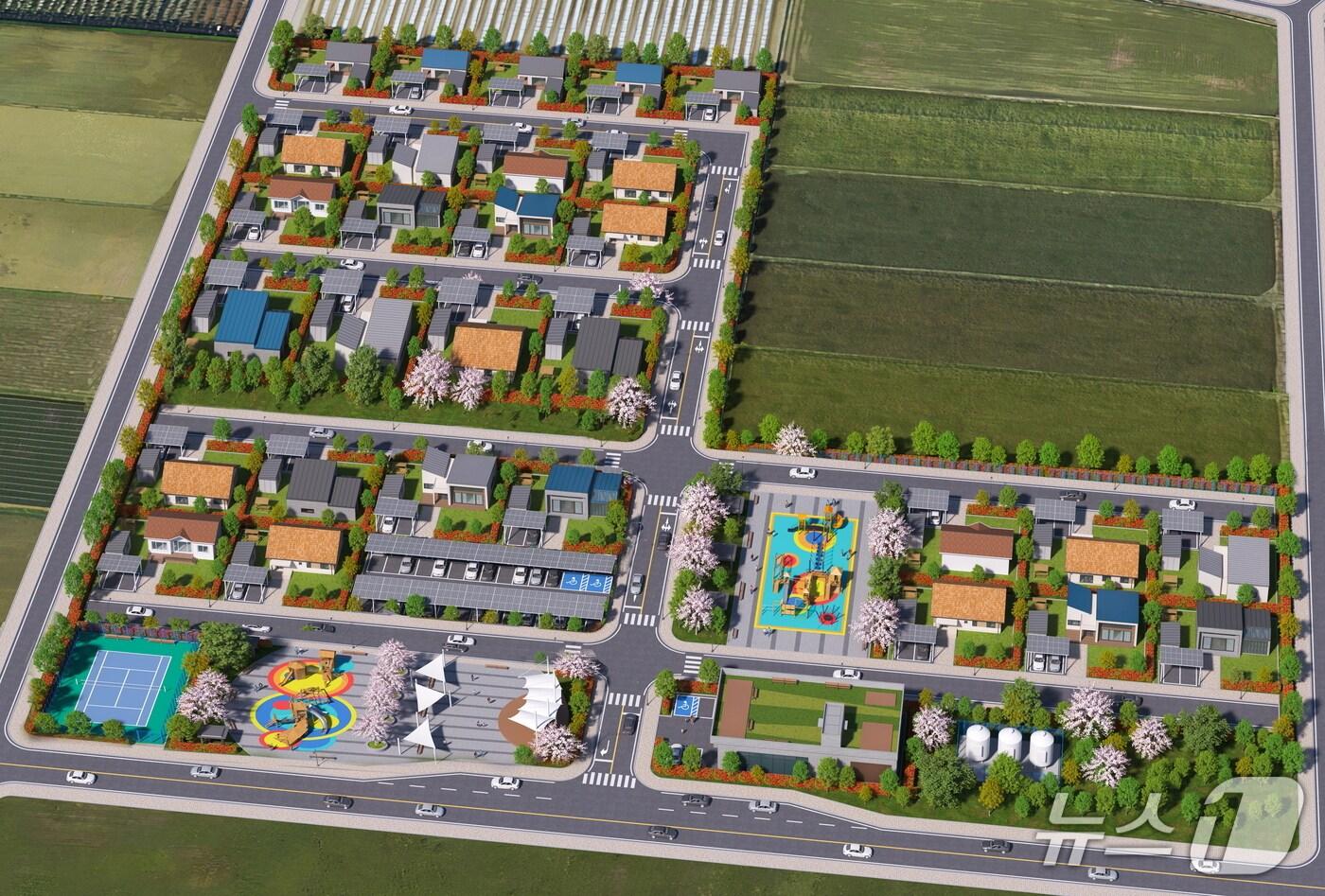 본문 이미지 - 화천 하남면 원천리 청년 농촌 보금자리 조감도.(화천군 제공, 재판매 및 DB금지)