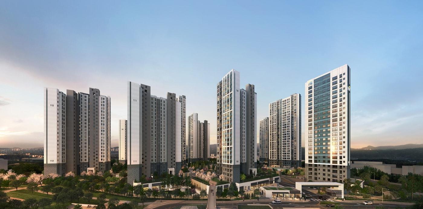 '신분평 더웨이시티 풍경채' 투시도./HMG그룹 제공