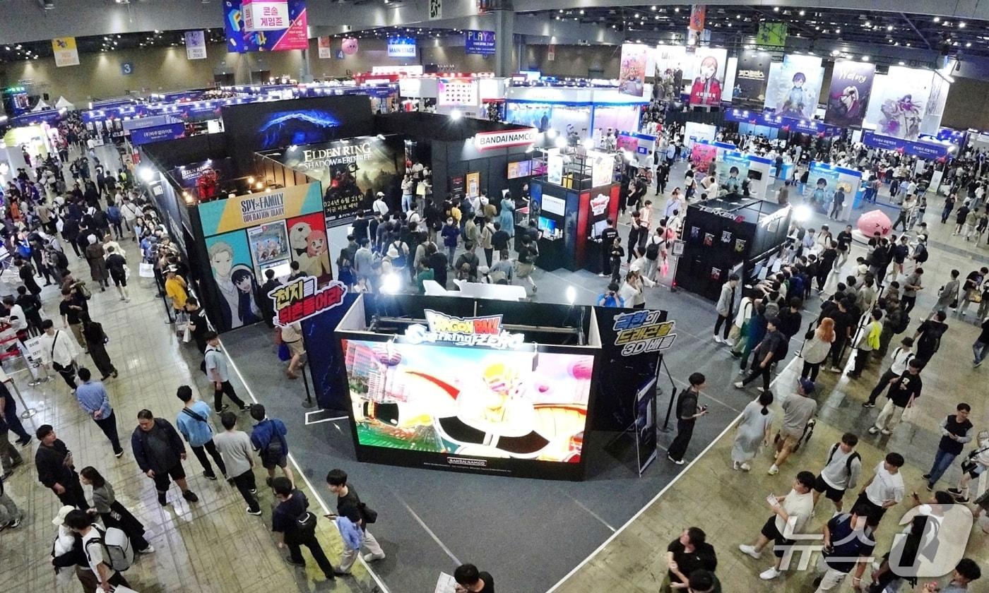 지난해 킨텍스에서 열린 &#39;2024 플레이 엑스포&#39; 행사장 모습. &#40;킨텍스 제공, 재판매 및 DB금지&#41;