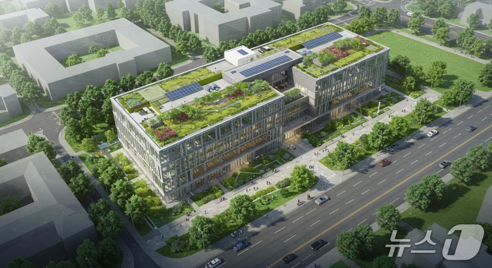 본문 이미지 -  정읍시가 중소벤처기업부 주관 ‘2026년도 신규 공공임대형 지식산업센터 건립’ 공모에 선정돼 국비 160억원을 확보했다. 신정동에 들어설 지식산업센터 조감도(정읍시 제공, 재판매 및 DB금지)