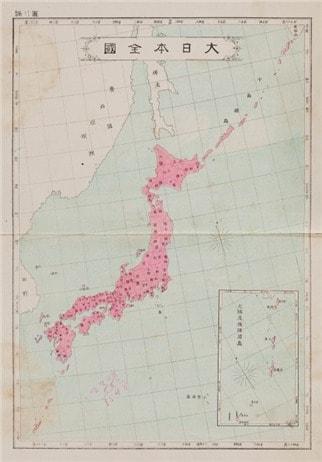 본문 이미지 - 분방상밀대일본지도 내 대일본 전국 &#40;동북아역사재단 제공&#41;