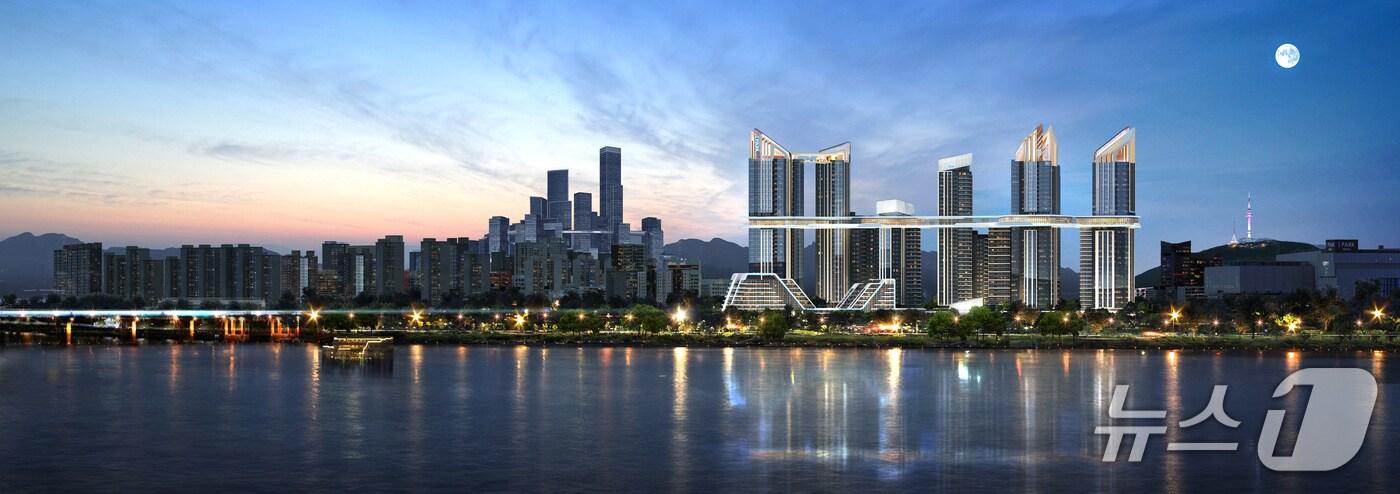  용산정비창 전면1구역 예상 조감도 (HDC현대산업개발 제공)