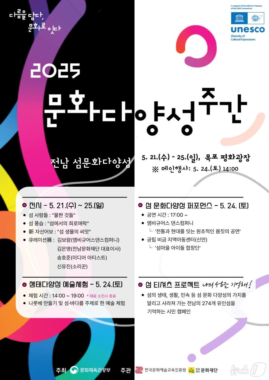 본문 이미지 - 2025 문화다양성 주간행사 포스터 (전남문화재단 제공. 재판매 및 DB금지) /뉴스1 