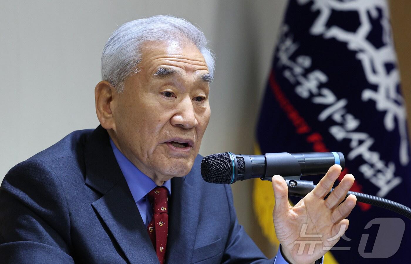 이재오 민주화운동기념사업회 이사장 ⓒ News1 신웅수 기자