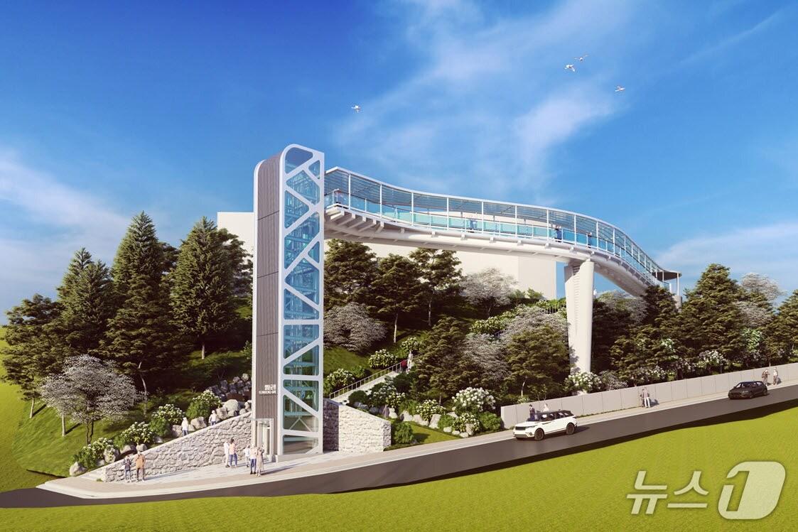본문 이미지 - 영동군청 일대 보행환경 개선사업 조감도 (영동군 제공. 재판매 및 DB금지) /뉴스1 
