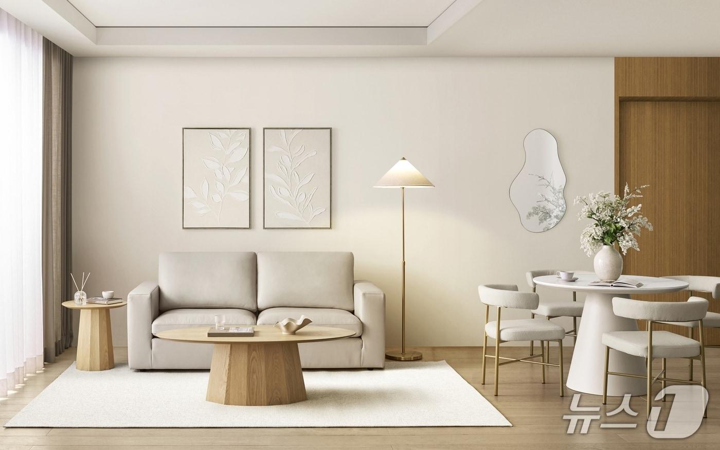 까사미아 캄포 레더 쁘띠 소파 &#40;신세계까사 제공&#41;