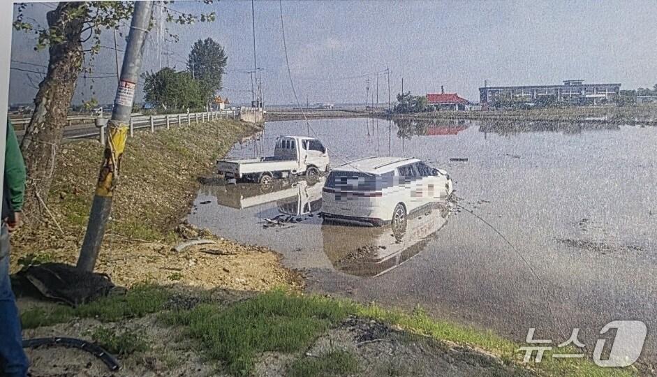 본문 이미지 - 당진 합덕읍 옥금리 교통사고 현장. (당진경찰서 제공, 재판매  및 DB금지) / 뉴스1