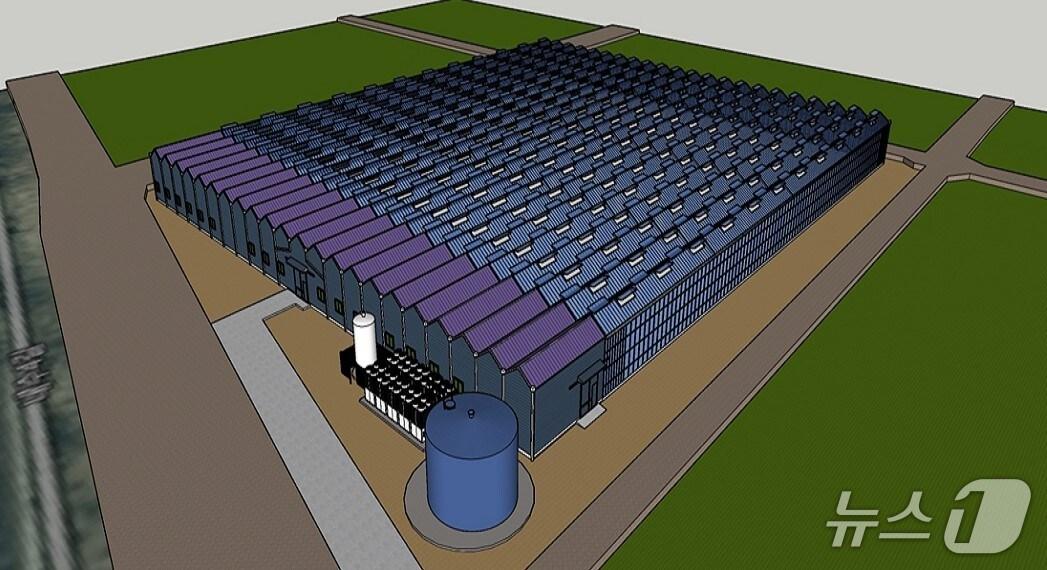본문 이미지 - 청주형 스마트팜 원예단지 조감도. &#40;시 제공&#41;