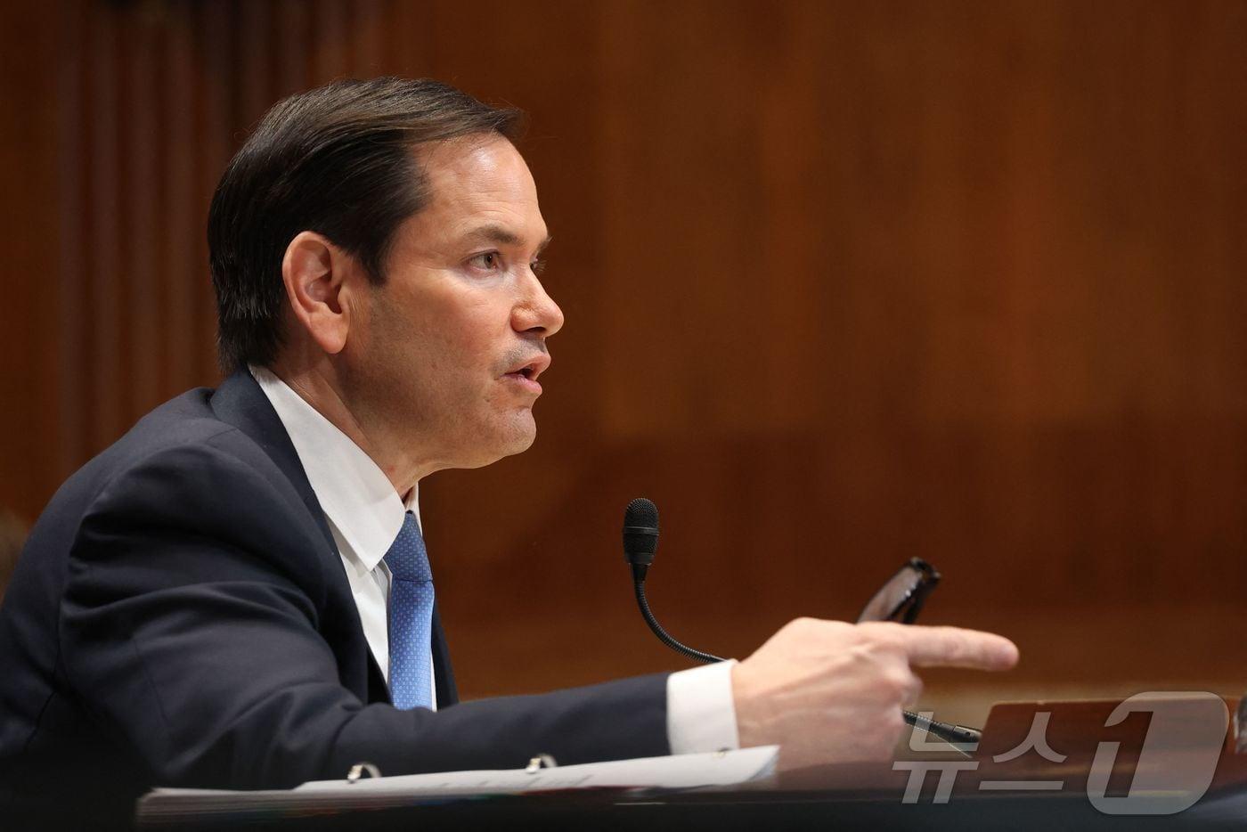마코 루비오 미국 국무 장관. 2025.05.21 ⓒ AFP=뉴스1 ⓒ News1 우동명 기자
