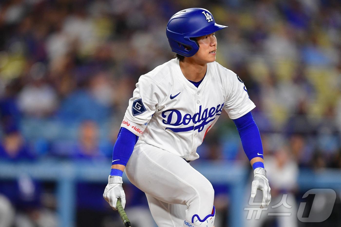 LA 다저스 김혜성이 21일(한국시간) 열린 2025 메이저리그 애리조나 다이아몬드백스전에서 2타수 무안타 1삼진을 기록했다. ⓒ 로이터=뉴스1