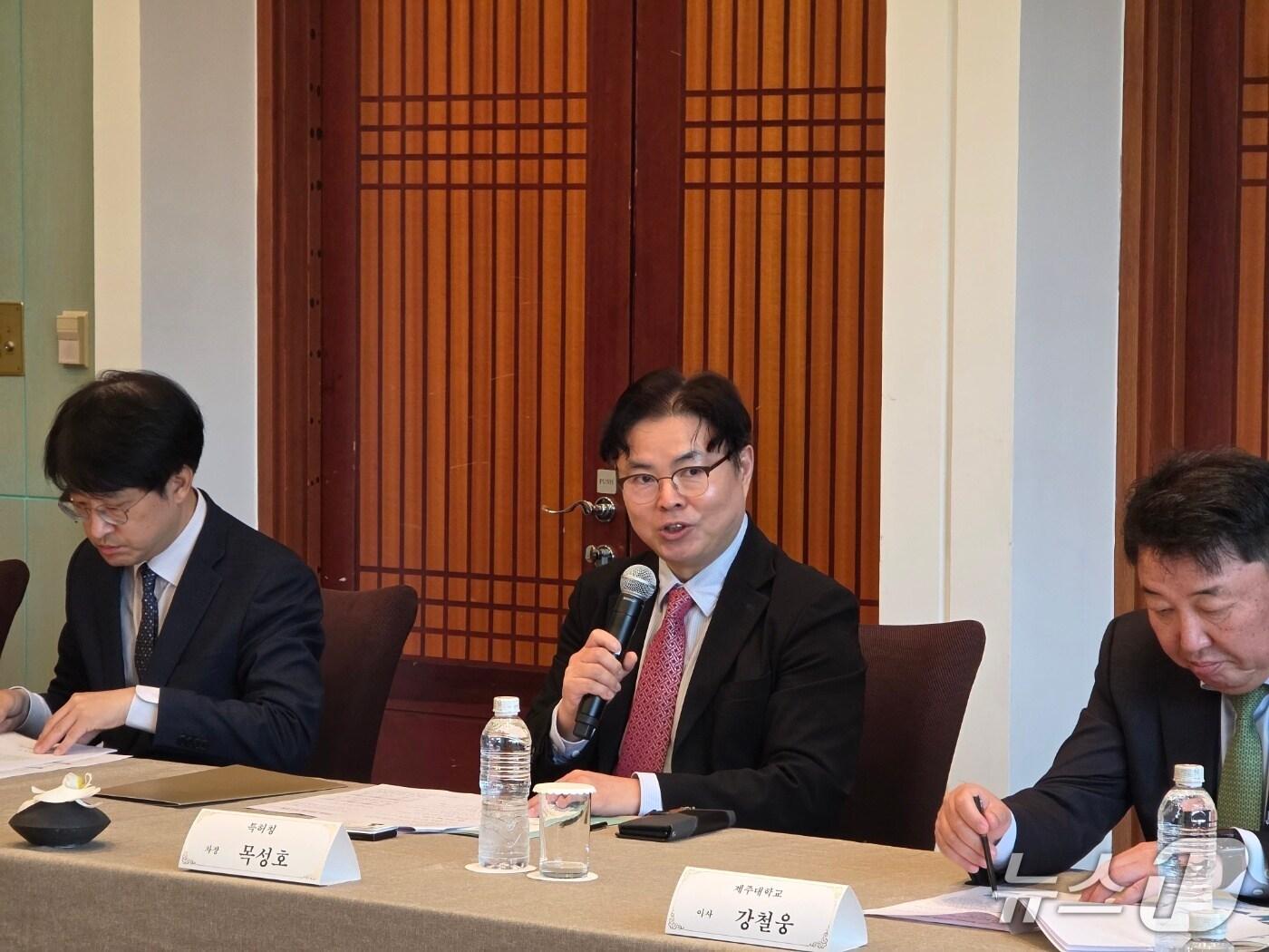 본문 이미지 - 목성호 특허청 차장이 인사말을 하고 있다.(특허청 제공.재판매 및 DB금지)/뉴스1