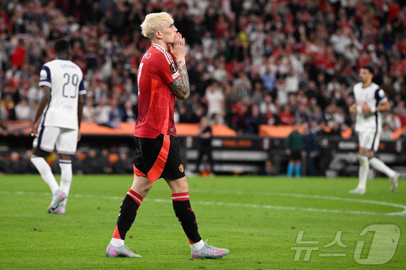 맨체스터 유나이티드가 유로파리그 준우승에 그치며 최악의 시즌을 보내게 됐다. ⓒ AFP=뉴스1