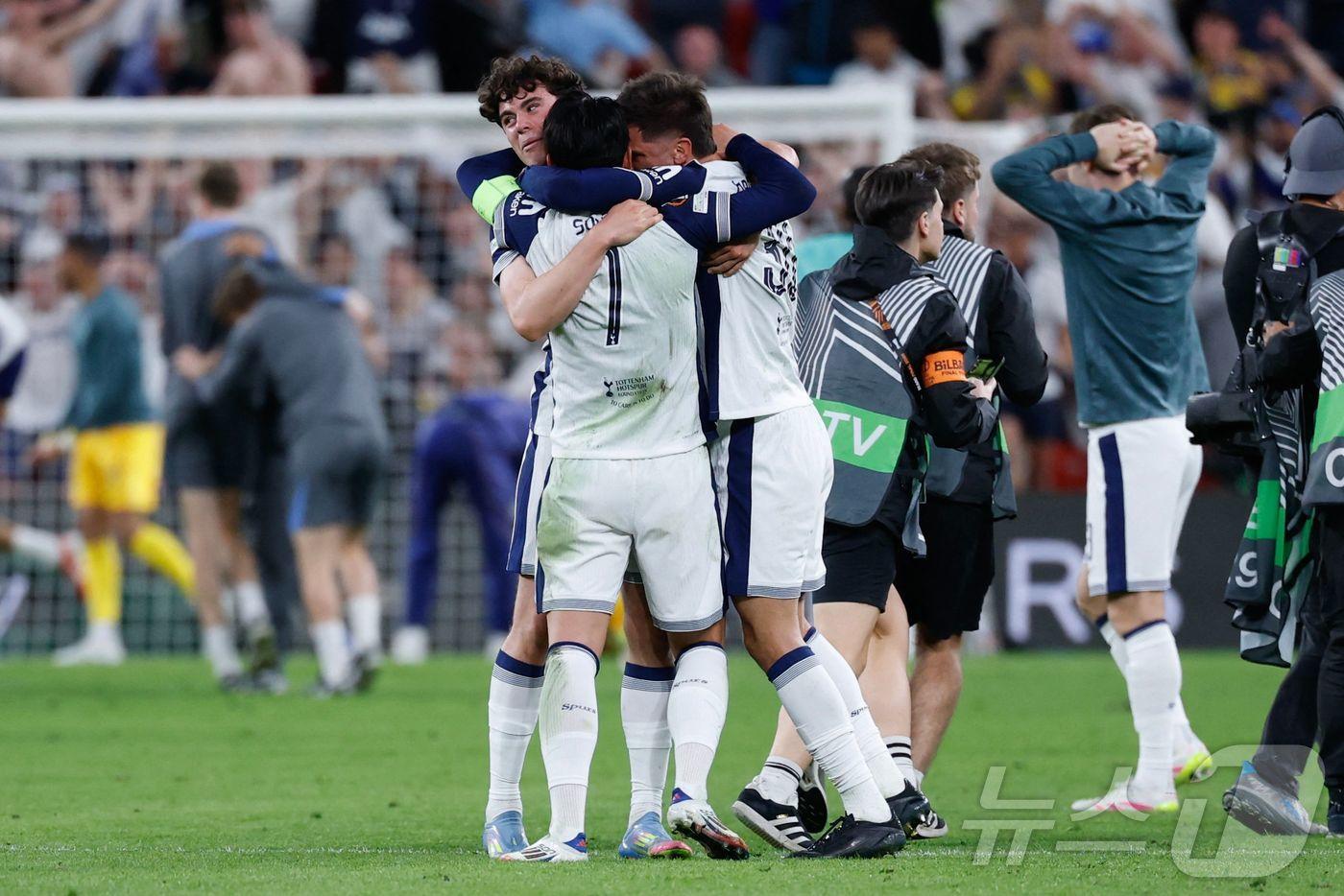 토트넘 홋스퍼가 2024-25 유럽축구연맹&#40;UEFA&#41; 유로파리그 우승을 차지했다. ⓒ AFP=뉴스1