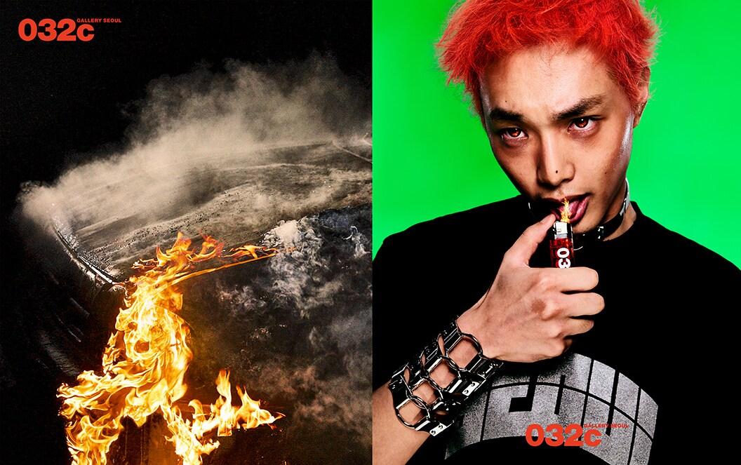 본문 이미지 - 독일 베를린 기반 브랜드 032c가 한국 진출 1주년을 맞아 서울을 주제로 디자인한 캡슐 컬렉션을 23일 발매한다.(무신사제공)