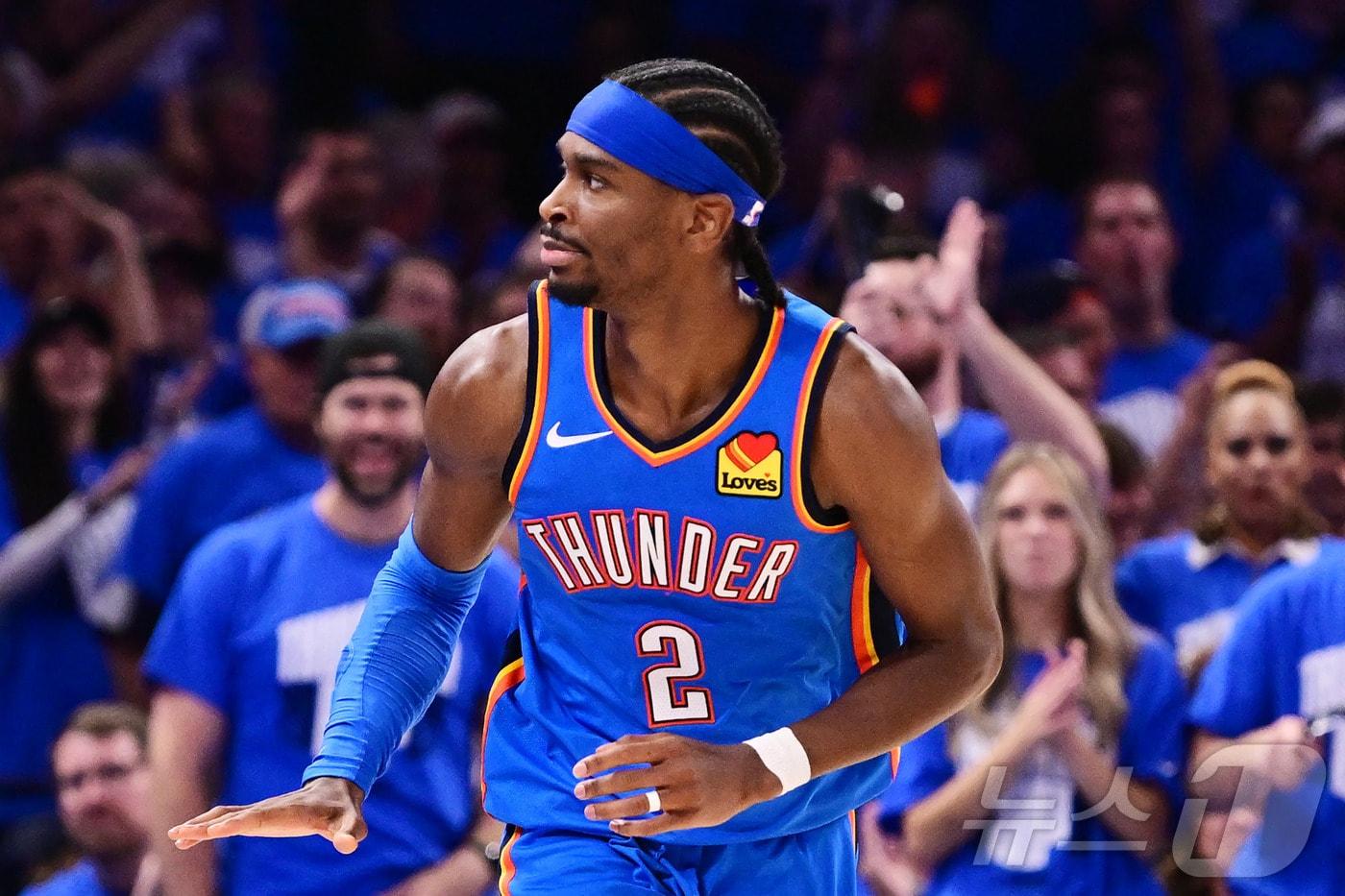 NBA 최우수선수에 오른 샤이 길저스-알렉산더. ⓒ AFP=뉴스1