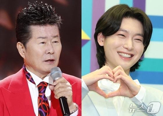 본문 이미지 - 가수 태진아&#40;왼쪽&#41;, 김용빈 ⓒ 뉴스1 DB