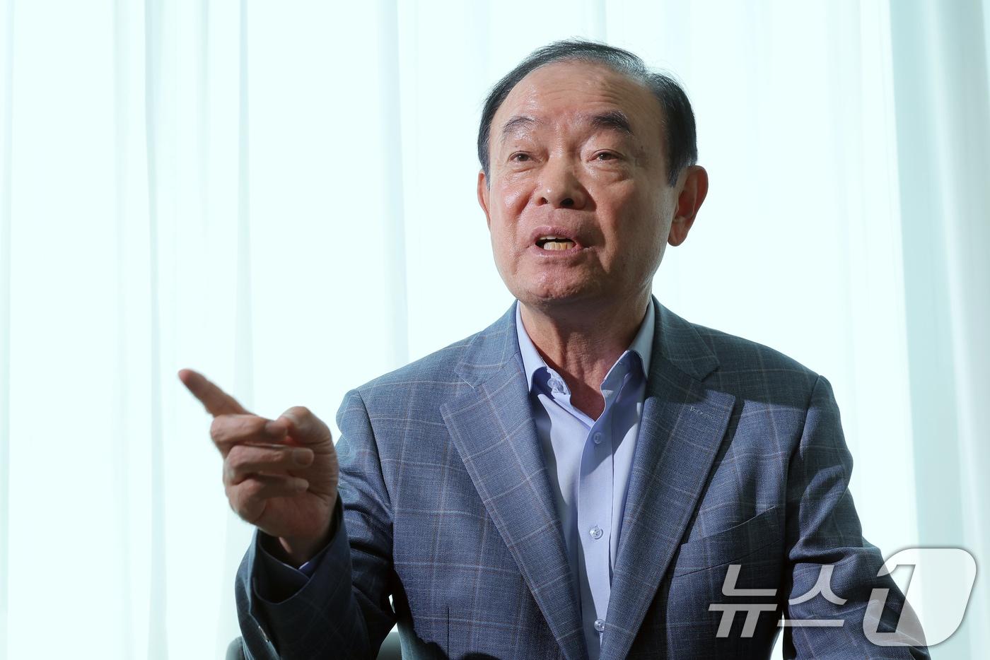 장병완 전 기획예산처 장관이 서울 강남구 한국 ESG 경영연구원에서 뉴스1과 인터뷰를 하고 있다. 2025.5.29/뉴스1 ⓒ News1 박정호 기자