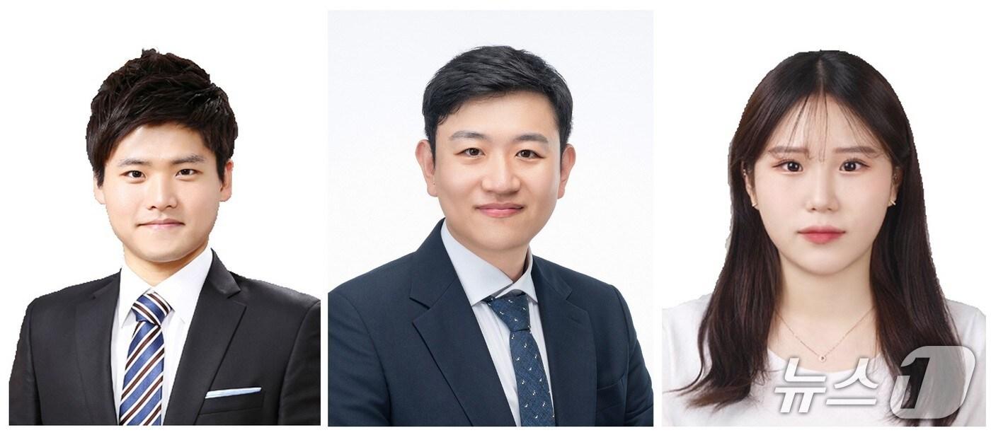 GIST 조용륜 박사, 동국대학교 안건형 교수, 경상국립대 허희연 학생(왼쪽부터)(지스트 제공, 재판매 및 DB 금지) 