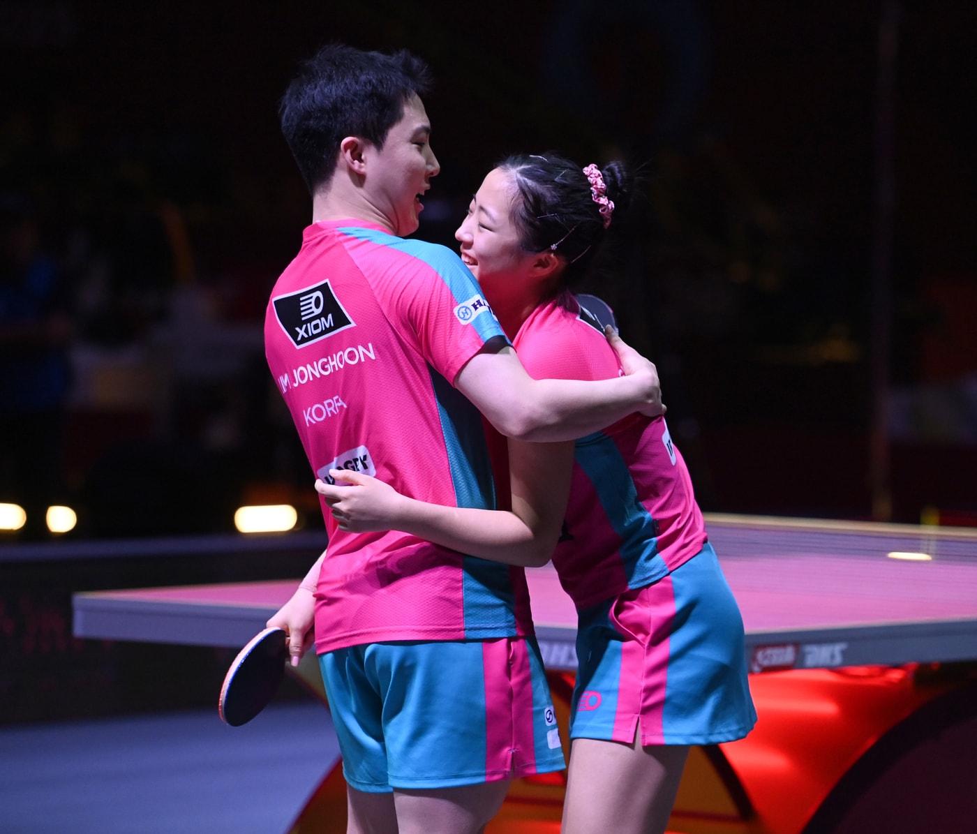 본문 이미지 - 동메달을 확보한 혼성 복식 임종훈-신유빈 듀오뉴스1 ⓒ News1 사진공동취재단