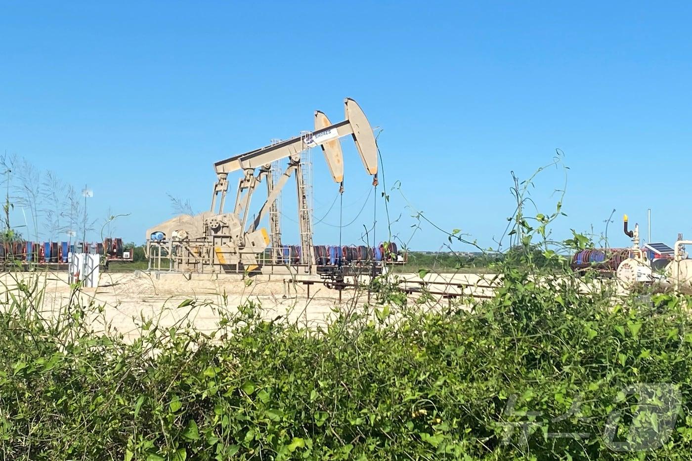 미국 텍사스 칸즈 카운티에서 시추 작업이 진행되고 있다.&#40;특정 기사내용과는 무관한 자료사진&#41;ⓒ 로이터=뉴스1