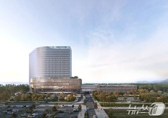 본문 이미지 - 서울아산청라병원 조감도(인천경제청 제공) / 뉴스1