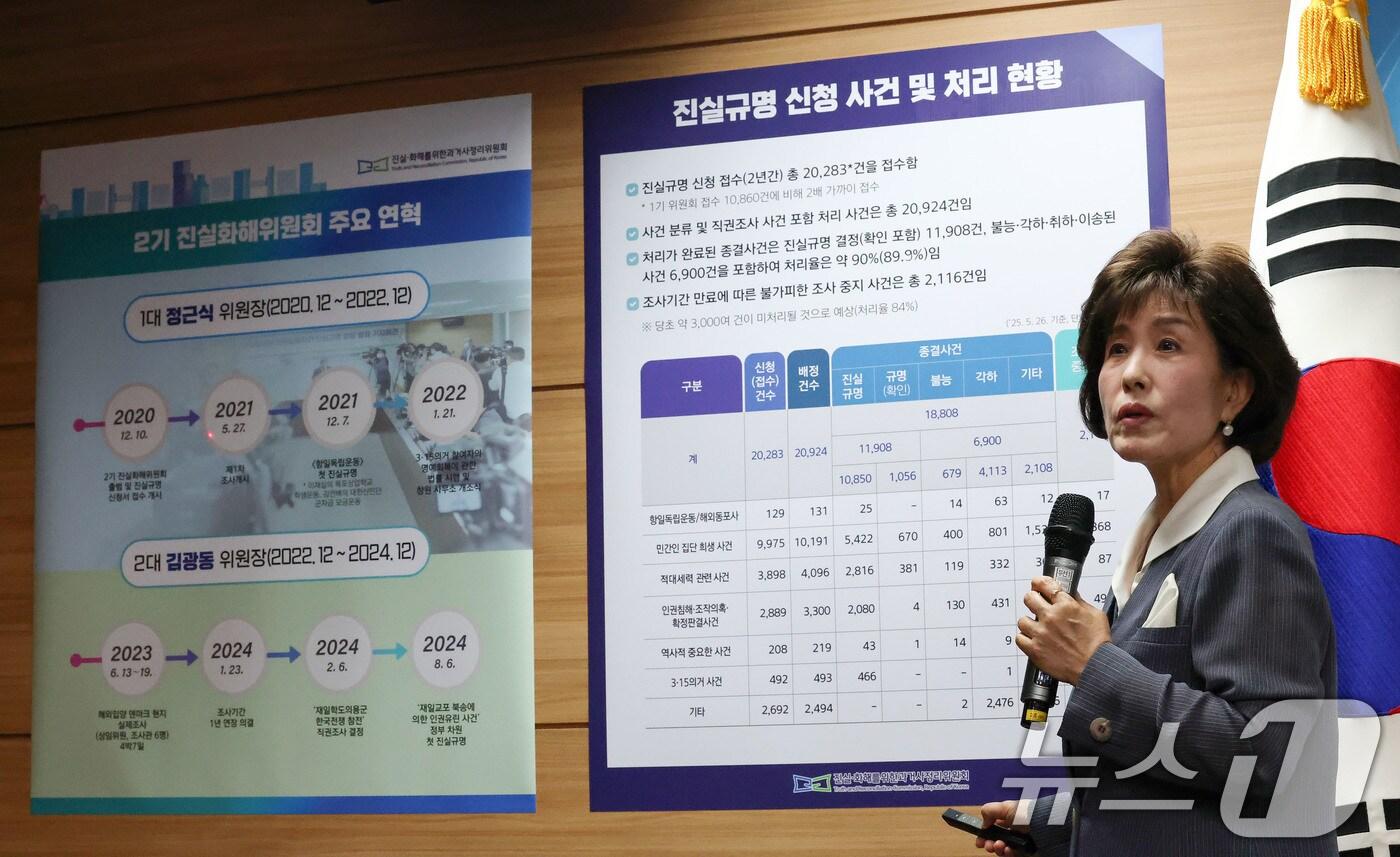 박선영 진실화해위 위원장. 2025.5.26/뉴스1 ⓒ News1 박세연 기자