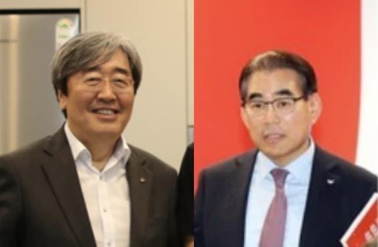 본문 이미지 - 왼쪽부터 박진선 샘표식품 대표와 황종현 SPC삼립 대표.(뉴스1 DB)