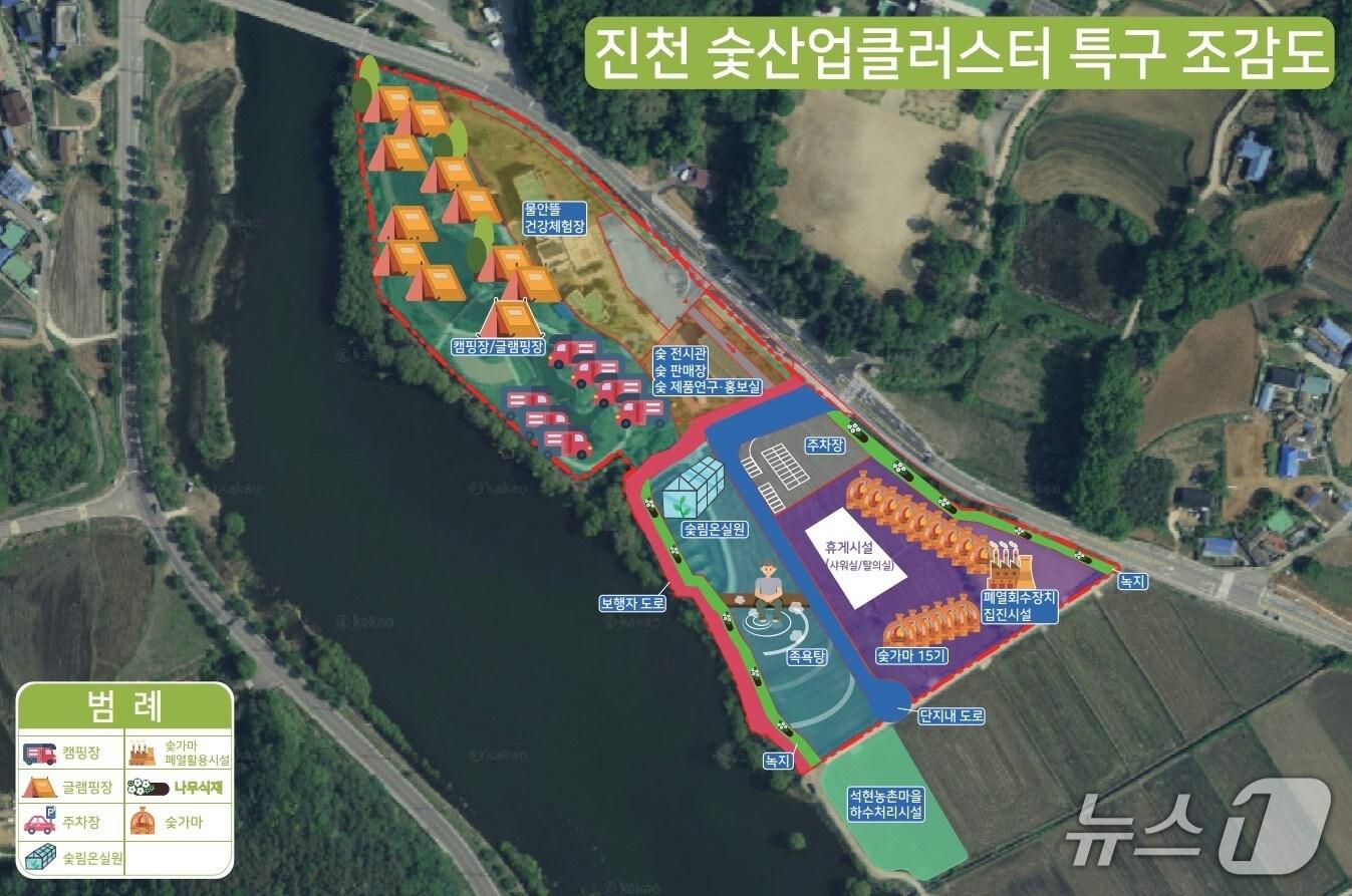 본문 이미지 - 진천 숯산업클러스터특구 조감도.&#40;진천군 제공, 재판매 및 DB금지&#41;/뉴스1