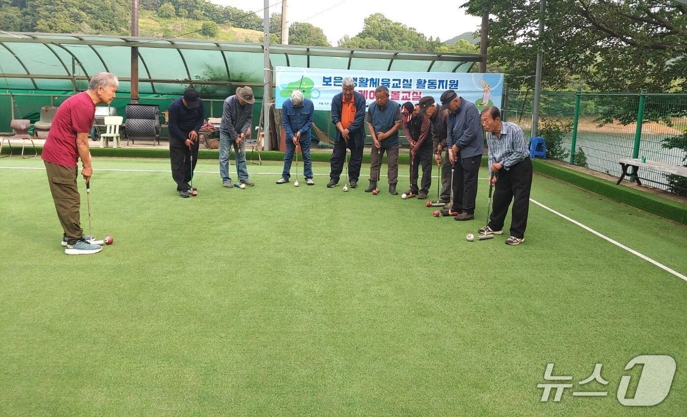게이트볼 교실 운영 장면 (보은군 제공. 재판매 및 DB금지) /뉴스1 