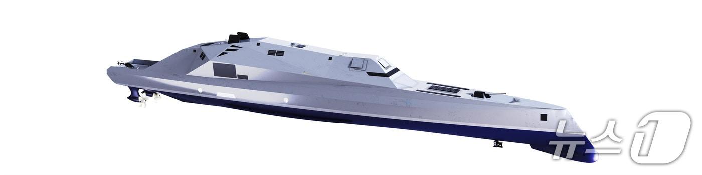 본문 이미지 - 한화오션의 미래형 구축함 조감도(한화오션 제공)