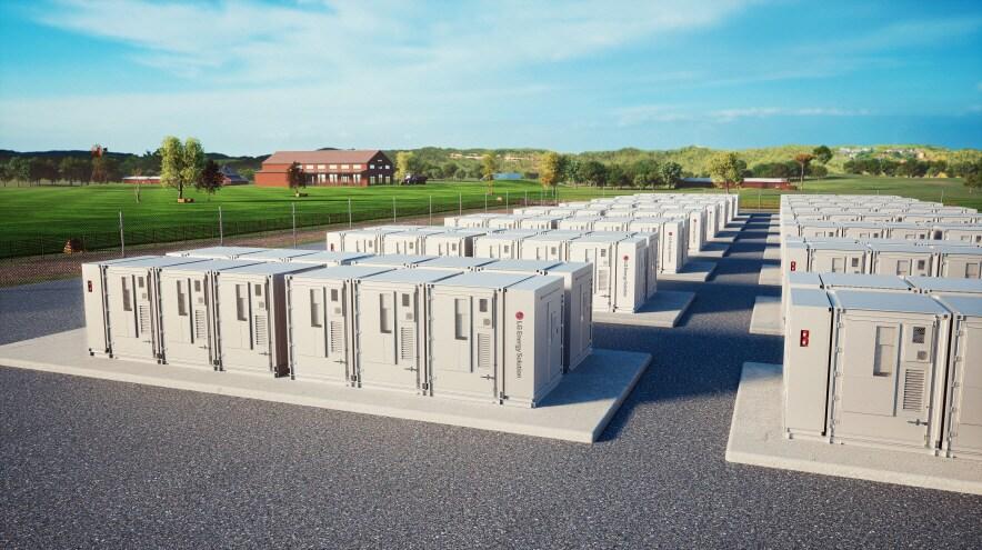 본문 이미지 - LG에너지솔루션 전력망용 ESS 배터리 컨테이너 제품(LG엔솔 제공)