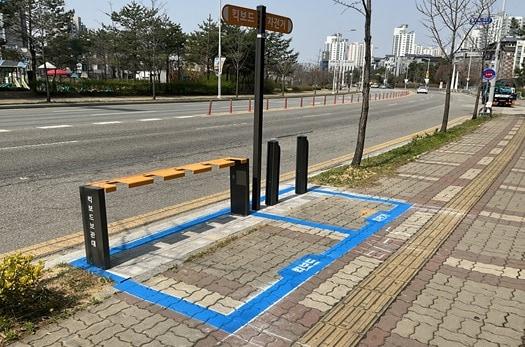 본문 이미지 - 평택시 공유모빌리티 주차존 모습.&#40;한국교통안전공단 제공&#41;