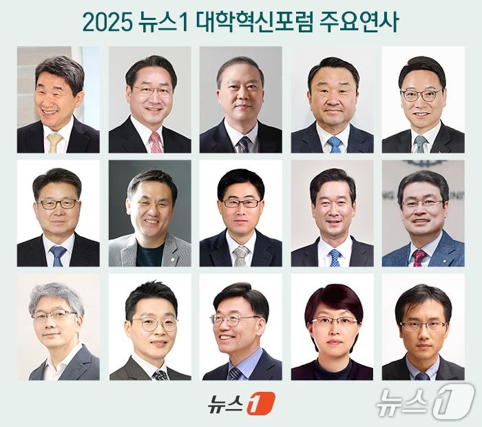 본문 이미지 - 윗줄 왼쪽부터 이주호 대통령 권한대행 부총리 겸 교육부장관, 유정복 대한민국시도지사협의회장, 양오봉 한국대학교육협의회장, 김영도 한국전문대학교육협의회장, 김헌영 라이즈위원회 위원장, 오석환 교육부 차관, 배상훈 성균관대 교육학과 교수, 양제윤 제주특별자치도 혁신산업국장, 송하철 국립목포대 총장, 송승호 충청대 총장, 변기용 고려대 교육학과 교수, 임우택 전국대학교기획처장협의회장, 강성호 한국인문사회연구소협의회장, 윤소영 교육부 지역인재정책관, 김창호 한국연구재단 학술총괄실장 ⓒ News1 이지민 디자이너