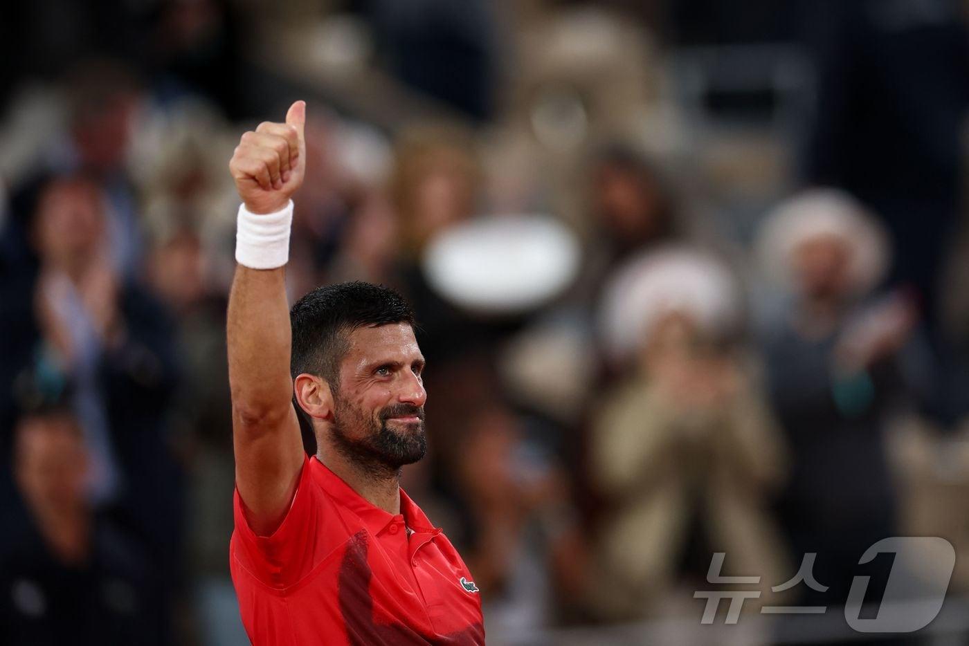 프랑스오픈에 출전한 조코비치. ⓒ AFP=뉴스1