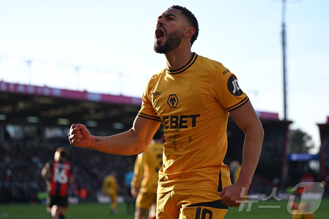 맨유 이적이 예정된 울버햄튼의 쿠냐 ⓒ AFP=뉴스1