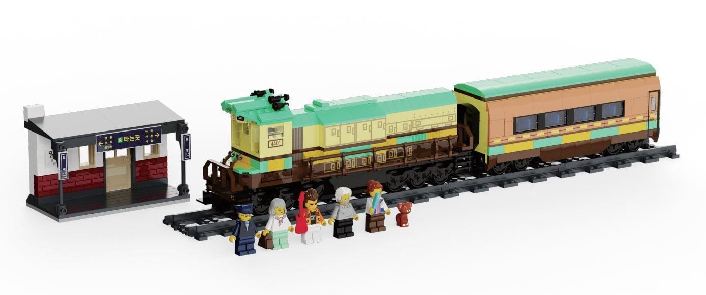 본문 이미지 - 코레일유통 교외선 열차블록 모습,&#40;코레일유통 제공&#41;