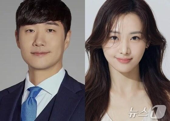 본문 이미지 - 배성재(왼쪽)와 김다영 / 사진출처=SM C&C,김다영 인스타그램