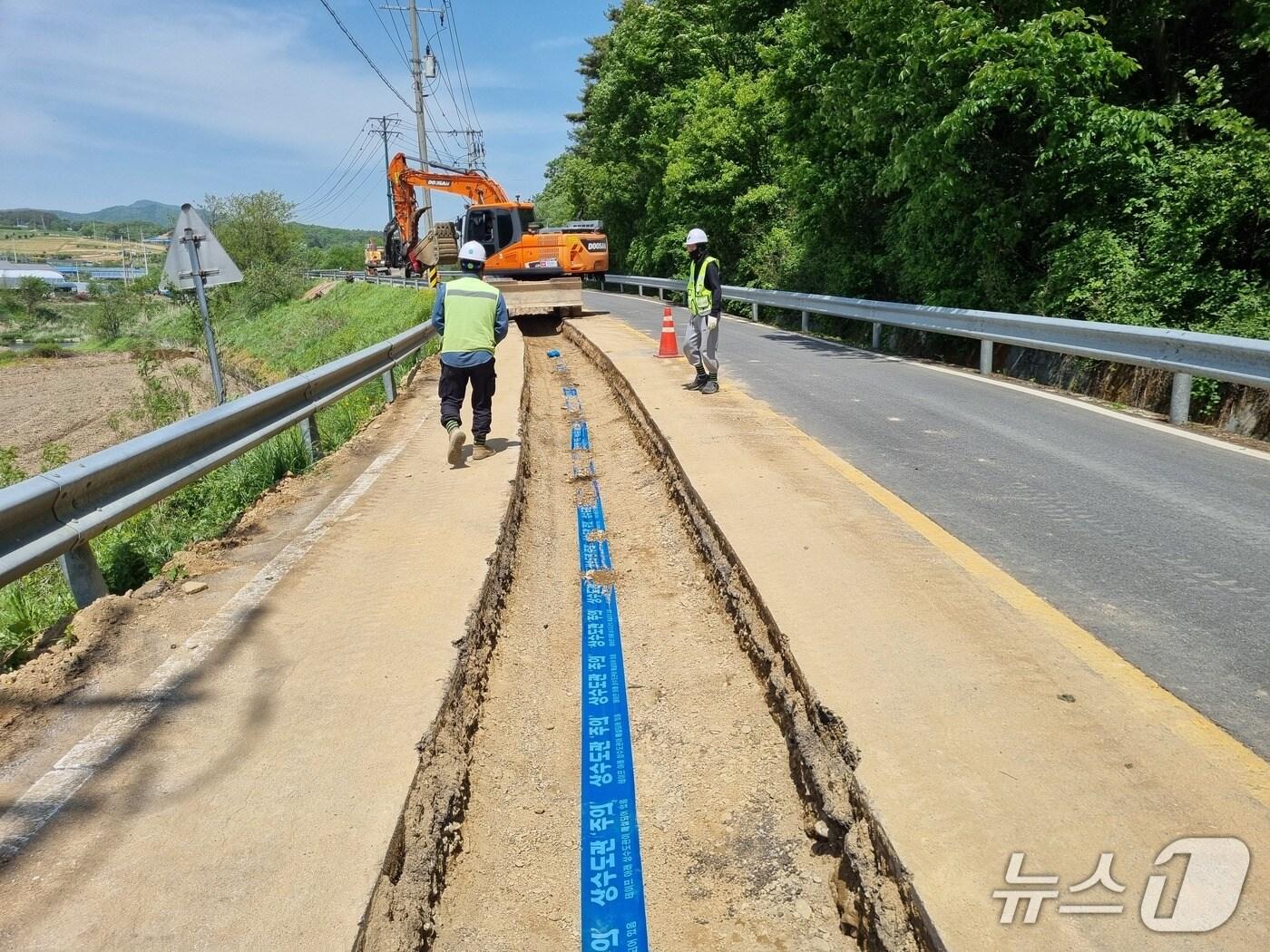 본문 이미지 - 전북 진안군이 동향면 수침마을의 농어촌 생활용수 개발사업을 완료했다.(진안군제공. 재판매 및 DB금지)2025.5.28/뉴스1