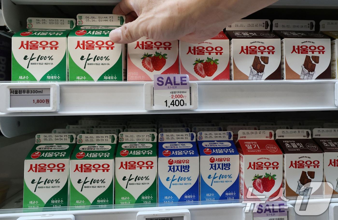 서울시내의 한 편의점에서 서울우유 제품을 판매하고 있다. 2025.5.28/뉴스1 ⓒ News1 박세연 기자