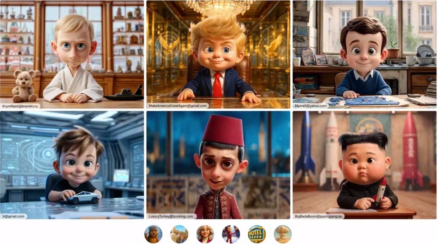 러시아의 강경 민족주의 TV 진행자 블라디미르 솔로비요프가 제작한 교육용 어린이 애니메이션 '페소치니차(모래 놀이터)'의 예고편 캡처 화면 <출처=블라디미르 솔로비요프 텔레그램 갈무리>