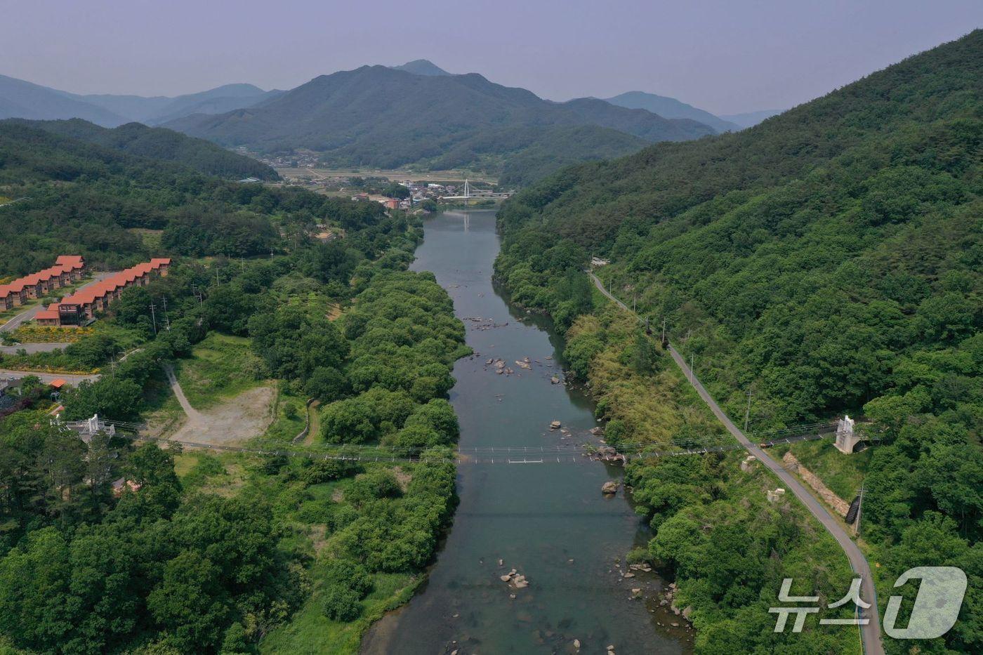 곡성 '대황강 모험시설' 전경