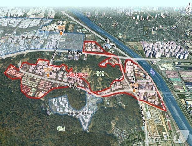 본문 이미지 - 수서택지개발지구 위치도(서울시 제공)