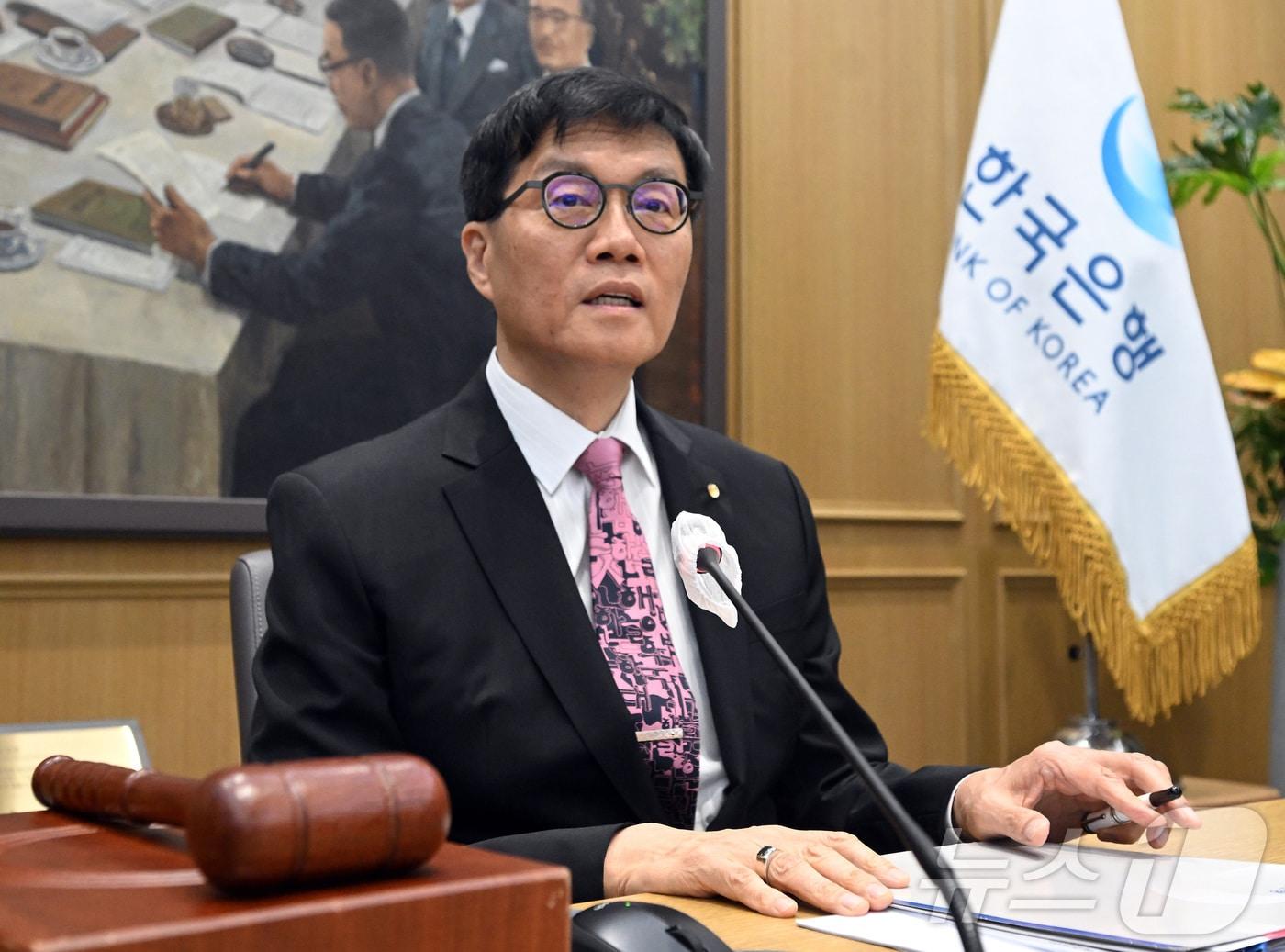 본문 이미지 - 이창용 한국은행 총재가 5월 29일 서울 중구 한국은행에서 금융통화위원회를 주재하고 있다. 2025.5.29/뉴스1 ⓒ News1 사진공동취재단