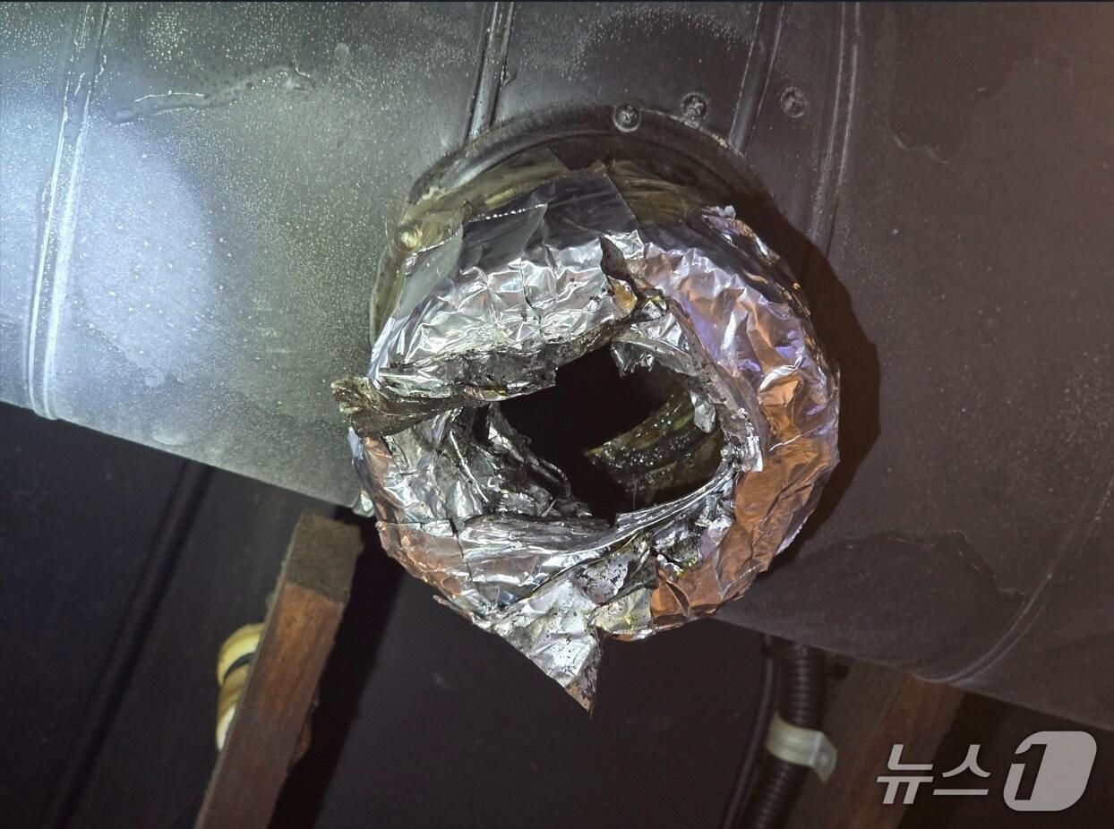 본문 이미지 - 불이난 음식점(부천소방서 제공) / 뉴스1