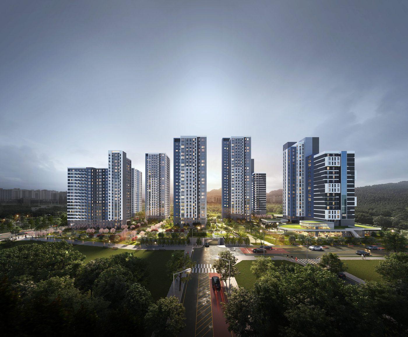 본문 이미지 - 하남 교산 A3블록 조감도&#40;금호건설&#41;.