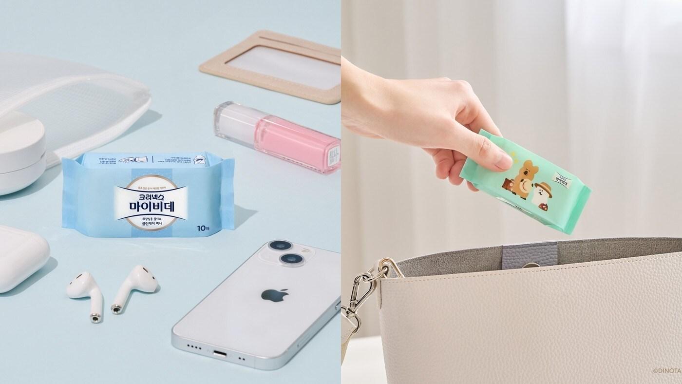 유한킴벌리서 새롭게 출시한 크리넥스 마이비데 미니(유한킴벌리 제공)