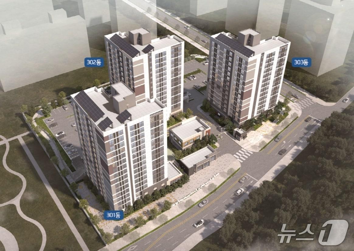 본문 이미지 - 포항 '블루밸리 행복주택' 조감도.(LH대구경북본부 제공. 재판매 및 DB 금지)