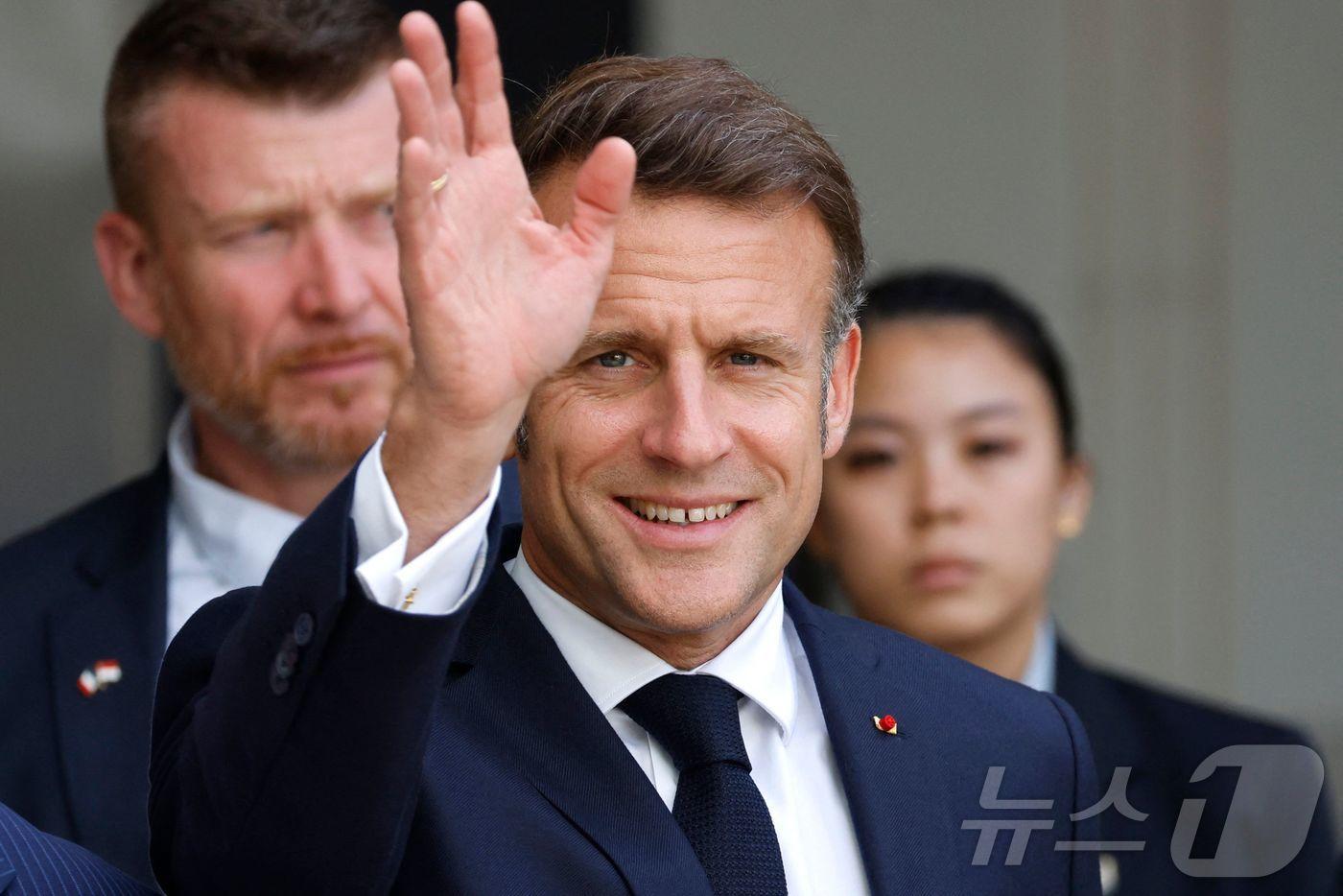 에마뉘엘 마크롱 프랑스 대통령이 30일(현지시간) 싱가포르를 방문했다. 2025.5.30. ⓒ AFP=뉴스1