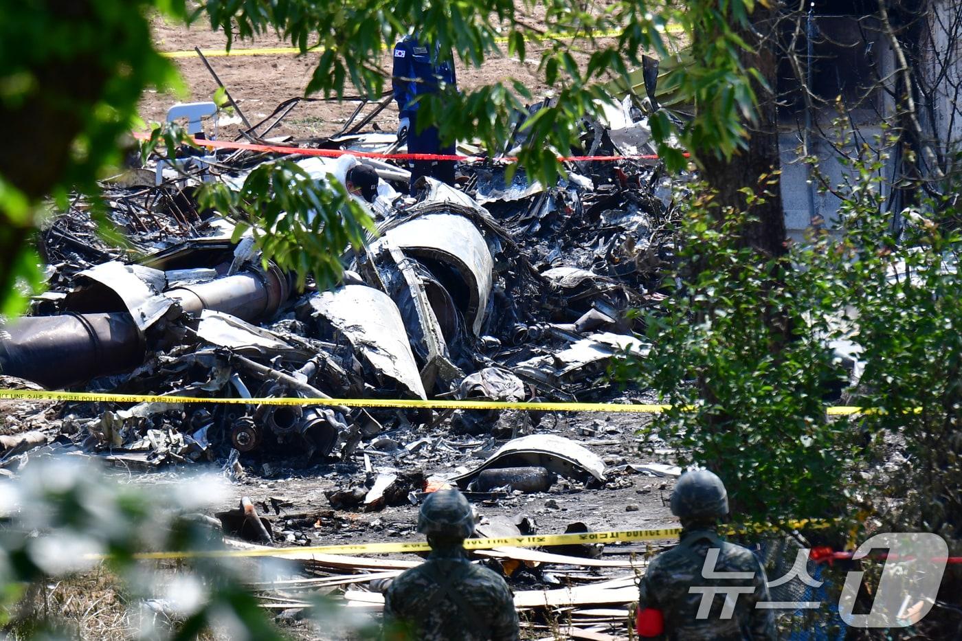 지난 5월 포항에서 발생한 해군 해상초계기 추락 사고 현장. 2025.5.31/뉴스1 ⓒ News1 최창호 기자